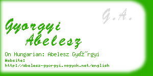 gyorgyi abelesz business card